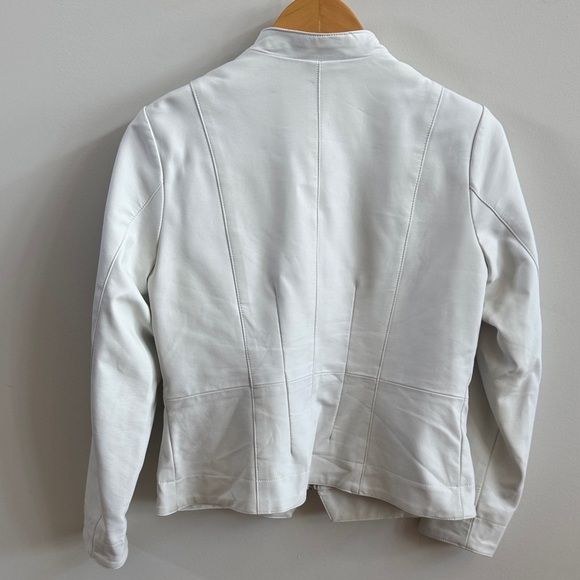Cleo Chic White Faux Leather Jacket - Picture 2 of 7